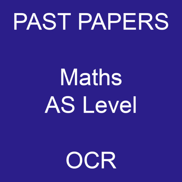OCR AS Level Maths past papers